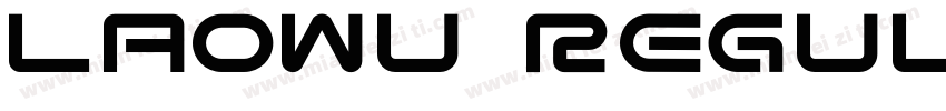 laowu Regular字体转换